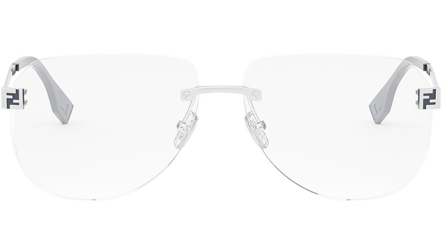 Occhiale da vista Fendi Sky Silver Pilot FE50076U 016