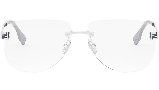 Occhiale da vista Fendi Sky Silver Pilot FE50076U 016