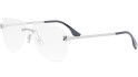 Occhiale da vista Fendi Sky Silver Pilot FE50076U 016